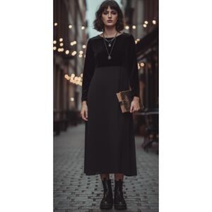 Vintage Dressing Clio Velvet‎ Witchy Whimsigoth Dress Size Small